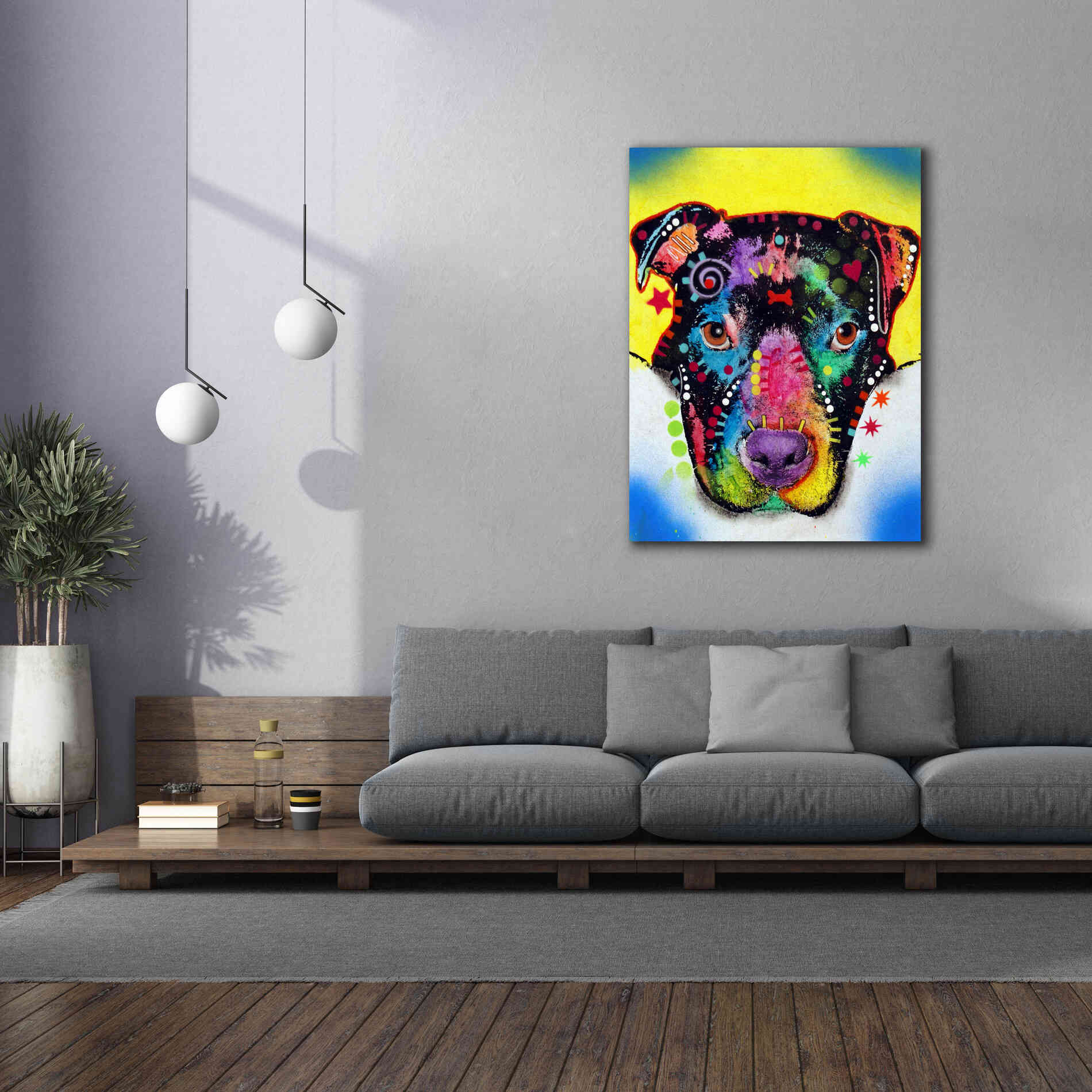 'Otter Pitbull' by Dean Russo, Giclee Canvas Wall Art,40x54