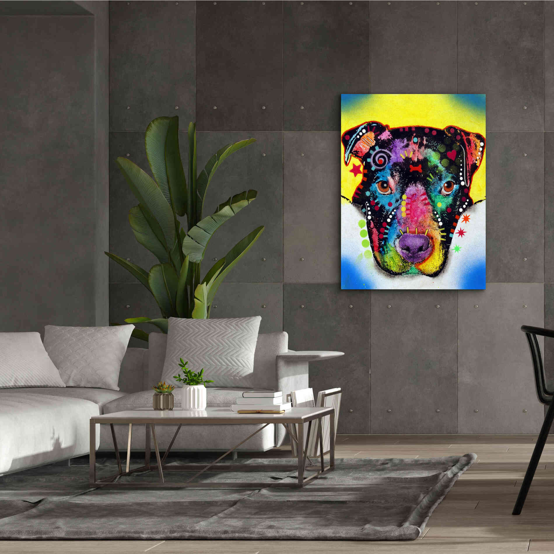 'Otter Pitbull' by Dean Russo, Giclee Canvas Wall Art,40x54