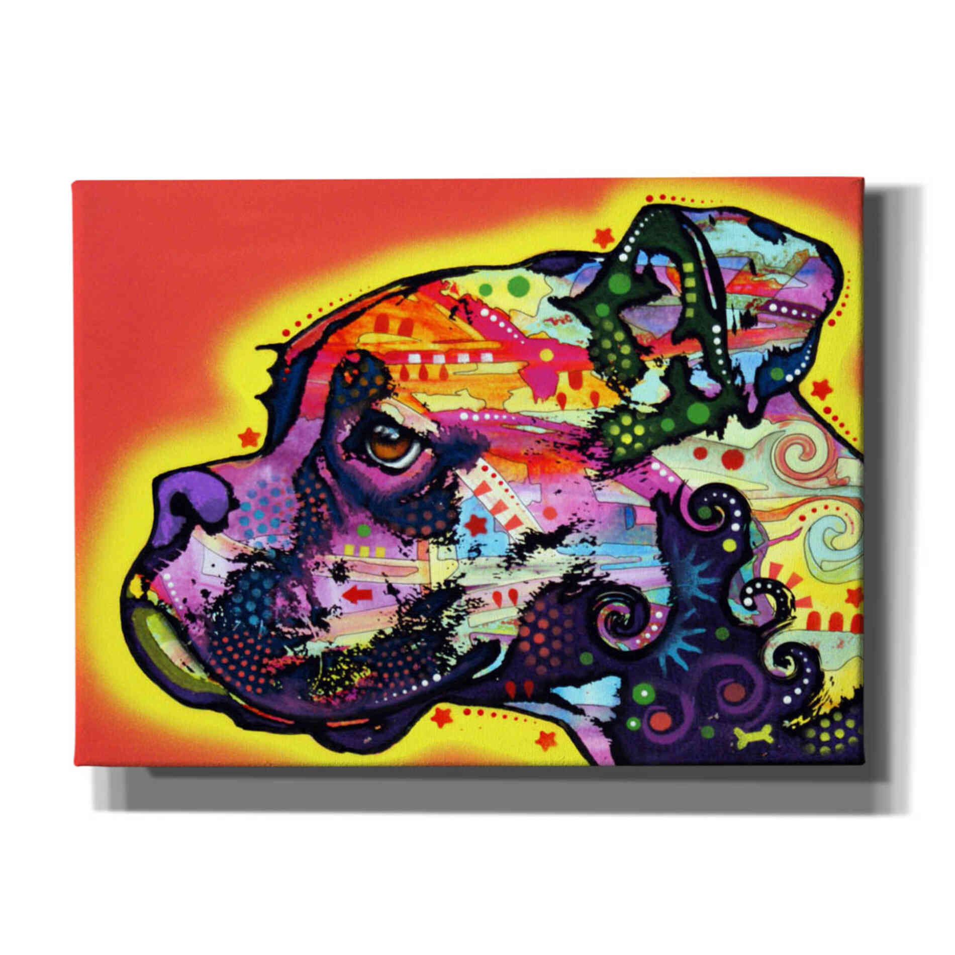 'Profile Boxer' by Dean Russo, Giclee Canvas Wall Art