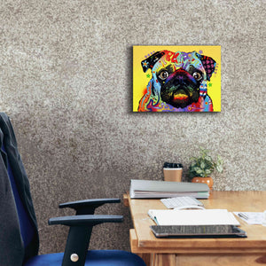 'Pug 1' by Dean Russo, Giclee Canvas Wall Art,16x12