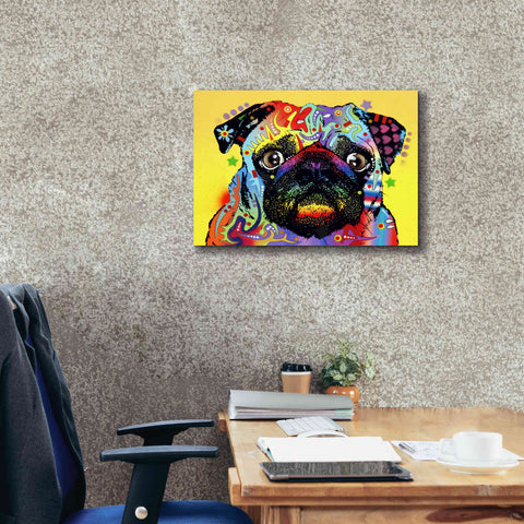 Image of 'Pug 1' by Dean Russo, Giclee Canvas Wall Art,26x18