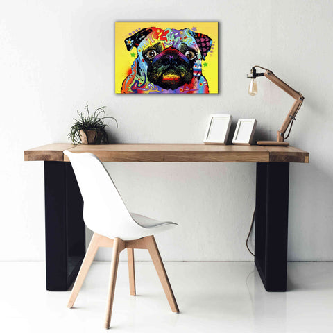 Image of 'Pug 1' by Dean Russo, Giclee Canvas Wall Art,26x18