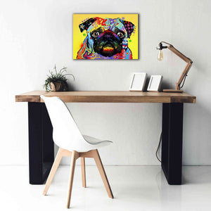 'Pug 1' by Dean Russo, Giclee Canvas Wall Art,26x18