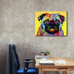 'Pug 1' by Dean Russo, Giclee Canvas Wall Art,34x26