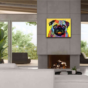 'Pug 1' by Dean Russo, Giclee Canvas Wall Art,34x26