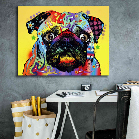 Image of 'Pug 1' by Dean Russo, Giclee Canvas Wall Art,34x26