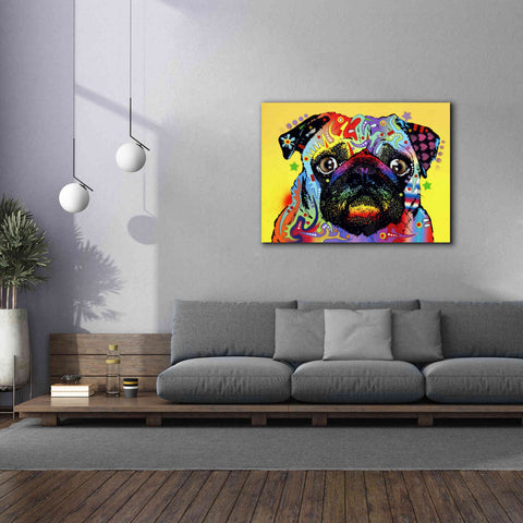 Image of 'Pug 1' by Dean Russo, Giclee Canvas Wall Art,54x40