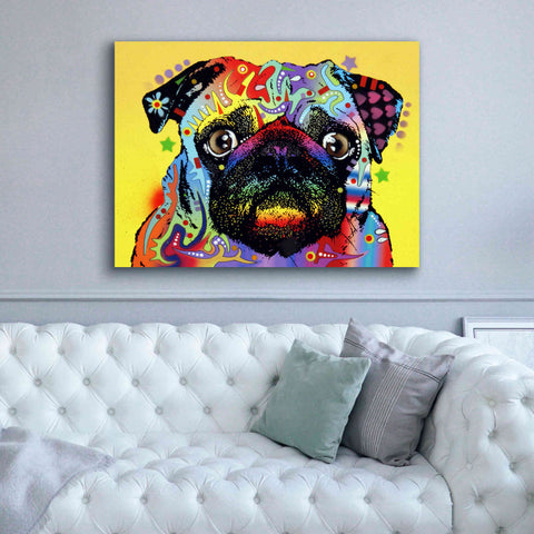 Image of 'Pug 1' by Dean Russo, Giclee Canvas Wall Art,54x40