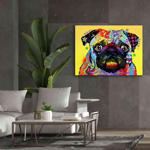 Image of 'Pug 1' by Dean Russo, Giclee Canvas Wall Art,54x40