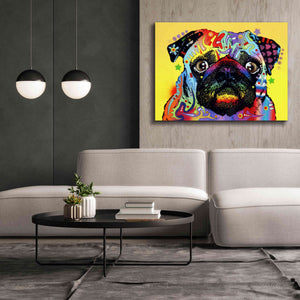 'Pug 1' by Dean Russo, Giclee Canvas Wall Art,54x40