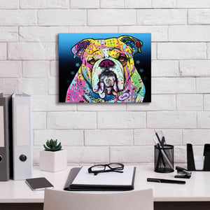 'The Bulldog' by Dean Russo, Giclee Canvas Wall Art,16x12