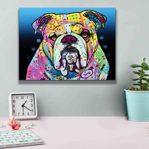 Image of 'The Bulldog' by Dean Russo, Giclee Canvas Wall Art,16x12