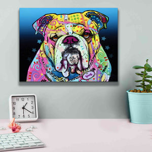 'The Bulldog' by Dean Russo, Giclee Canvas Wall Art,16x12