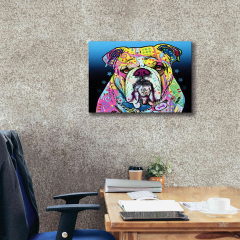 Image of 'The Bulldog' by Dean Russo, Giclee Canvas Wall Art,24x20