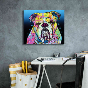 'The Bulldog' by Dean Russo, Giclee Canvas Wall Art,24x20