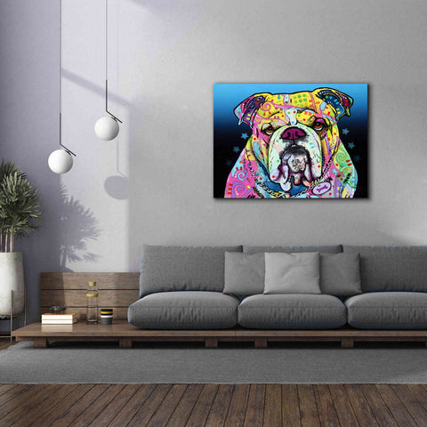 Image of 'The Bulldog' by Dean Russo, Giclee Canvas Wall Art,54x40