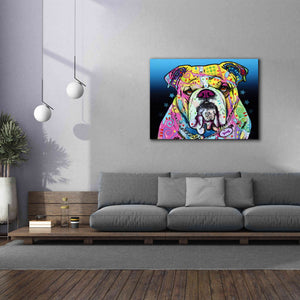 'The Bulldog' by Dean Russo, Giclee Canvas Wall Art,54x40