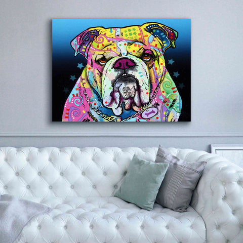 Image of 'The Bulldog' by Dean Russo, Giclee Canvas Wall Art,54x40