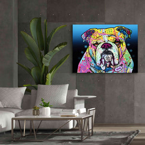 'The Bulldog' by Dean Russo, Giclee Canvas Wall Art,54x40
