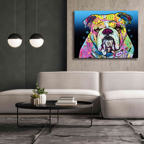 Image of 'The Bulldog' by Dean Russo, Giclee Canvas Wall Art,54x40