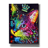 'Thinking Cat Crowned' by Dean Russo, Giclee Canvas Wall Art