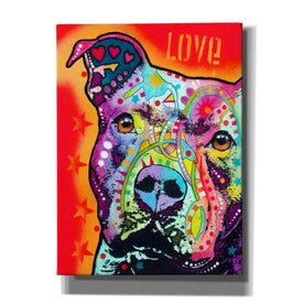 'Thoughtful Pitbull' by Dean Russo, Giclee Canvas Wall Art