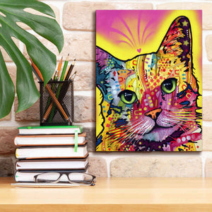 'Tilt Cat I' by Dean Russo, Giclee Canvas Wall Art,12x16