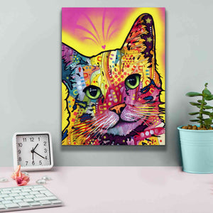 'Tilt Cat I' by Dean Russo, Giclee Canvas Wall Art,12x16