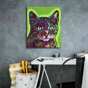 'Watchful Cat' by Dean Russo, Giclee Canvas Wall Art,20x24