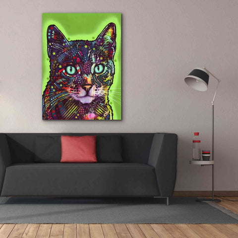 Image of 'Watchful Cat' by Dean Russo, Giclee Canvas Wall Art,40x54