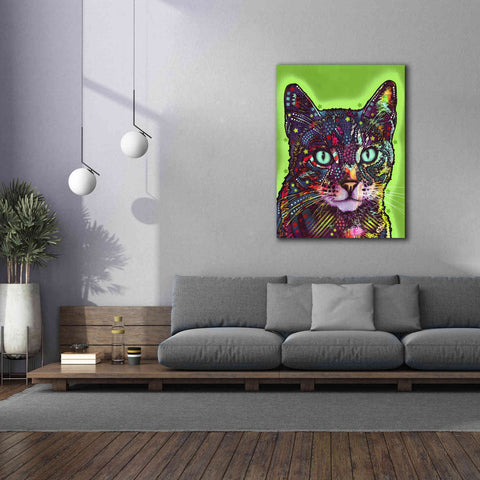 Image of 'Watchful Cat' by Dean Russo, Giclee Canvas Wall Art,40x54