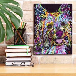 'Yorkie 1' by Dean Russo, Giclee Canvas Wall Art,12x16