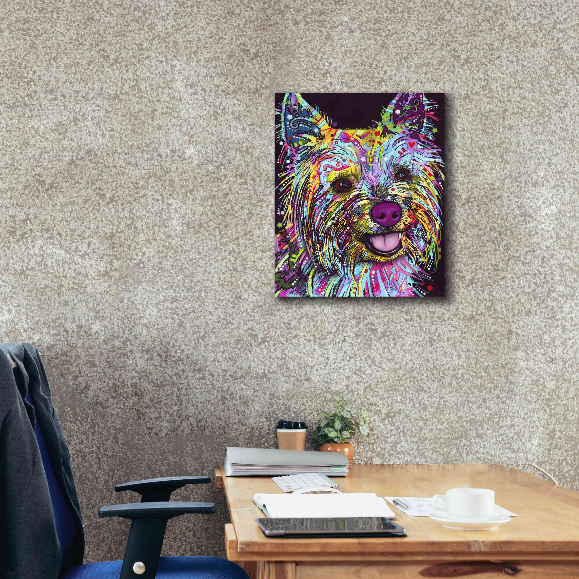 'Yorkie 1' by Dean Russo, Giclee Canvas Wall Art,20x24