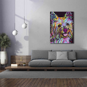 'Yorkie 1' by Dean Russo, Giclee Canvas Wall Art,40x54