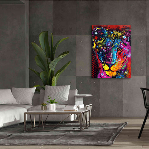 Image of 'Young Lion' by Dean Russo, Giclee Canvas Wall Art,40x54