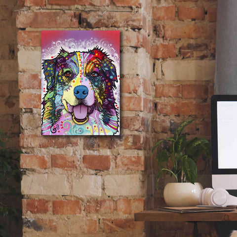 Image of 'Australian Shepherd' by Dean Russo, Giclee Canvas Wall Art,12x16