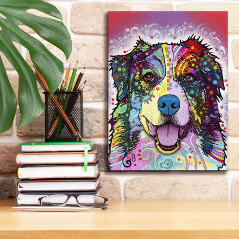 Image of 'Australian Shepherd' by Dean Russo, Giclee Canvas Wall Art,12x16