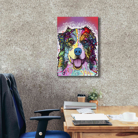 Image of 'Australian Shepherd' by Dean Russo, Giclee Canvas Wall Art,18x26