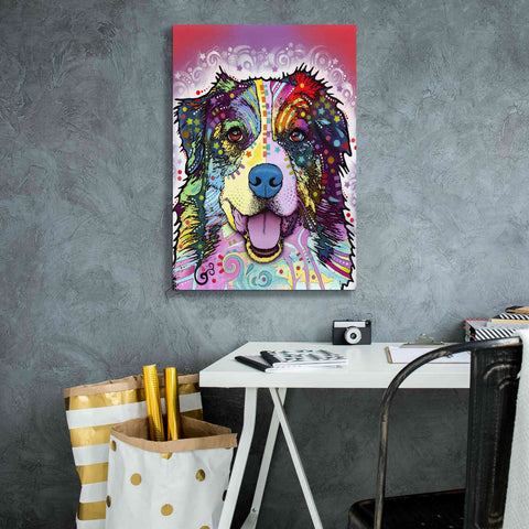 Image of 'Australian Shepherd' by Dean Russo, Giclee Canvas Wall Art,18x26