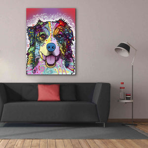 'Australian Shepherd' by Dean Russo, Giclee Canvas Wall Art,40x54