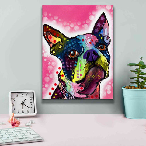 Image of 'Boston Terrier' by Dean Russo, Giclee Canvas Wall Art,12x16