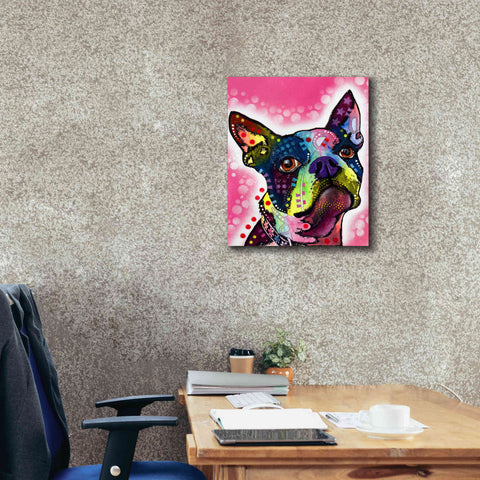 Image of 'Boston Terrier' by Dean Russo, Giclee Canvas Wall Art,20x24