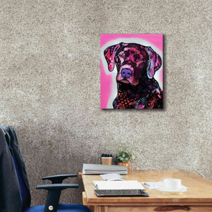 'Black Lab' by Dean Russo, Giclee Canvas Wall Art,20x24