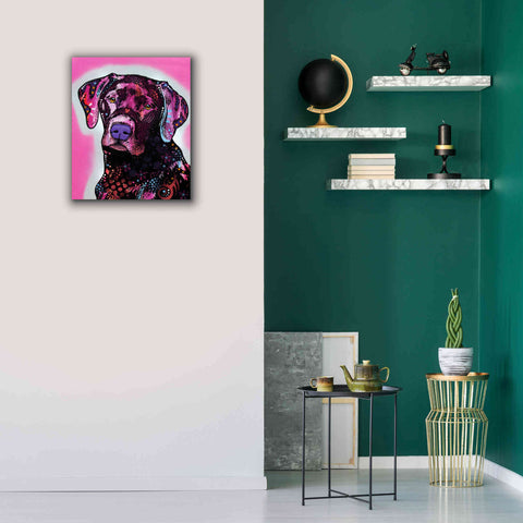 Image of 'Black Lab' by Dean Russo, Giclee Canvas Wall Art,20x24