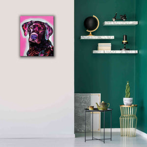 'Black Lab' by Dean Russo, Giclee Canvas Wall Art,20x24