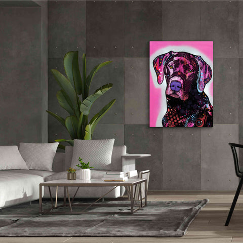 Image of 'Black Lab' by Dean Russo, Giclee Canvas Wall Art,40x54