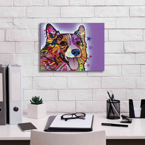 Image of 'Corgi' by Dean Russo, Giclee Canvas Wall Art,16x12