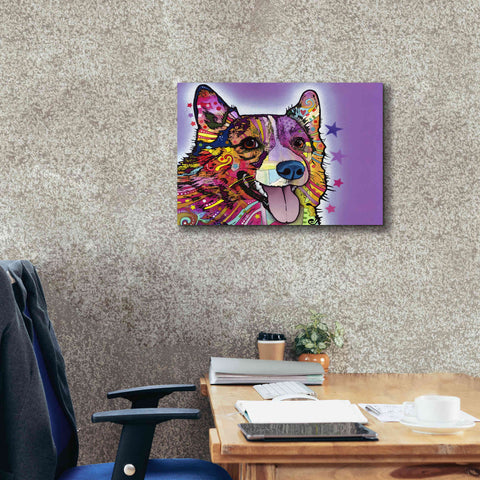 Image of 'Corgi' by Dean Russo, Giclee Canvas Wall Art,26x18