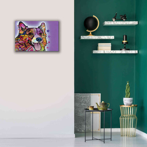 Image of 'Corgi' by Dean Russo, Giclee Canvas Wall Art,26x18