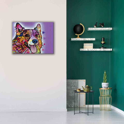Image of 'Corgi' by Dean Russo, Giclee Canvas Wall Art,34x26